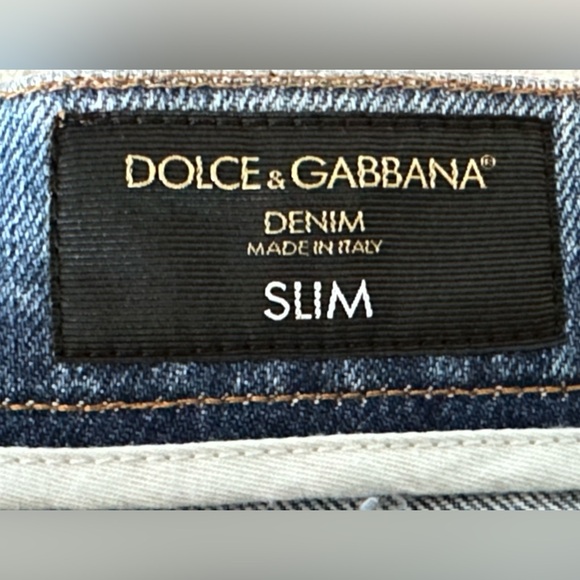 NWOT Dolce & Gabbana Slim Jeans - Size 56 (Italy), Fits 40” waist - Picture 10 of 12